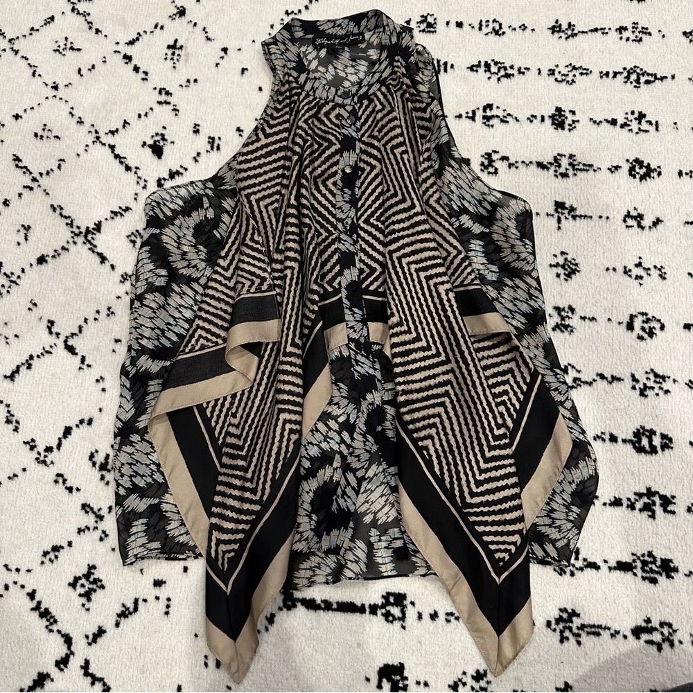 Elizabeth and James Silk Top Size S
